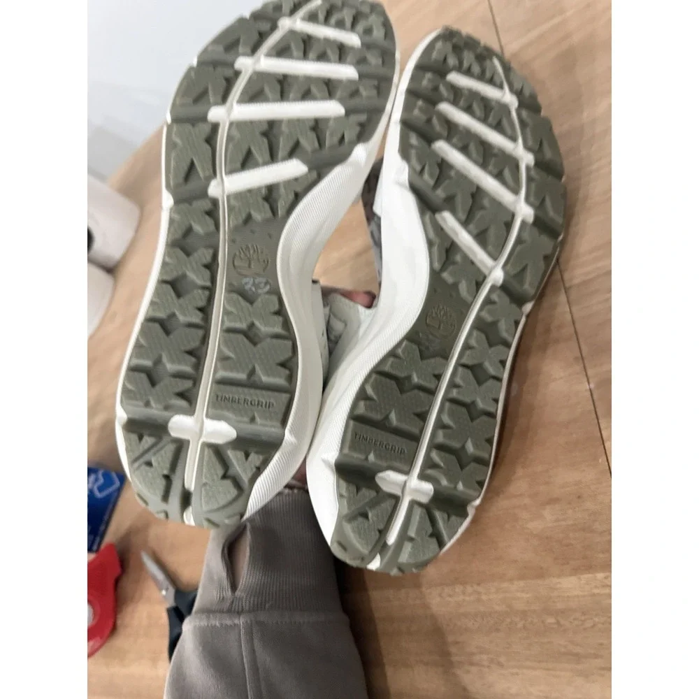 Timberland Motion‎ Dune Backstrap Sandals Men's Size 10 White Gray Red New